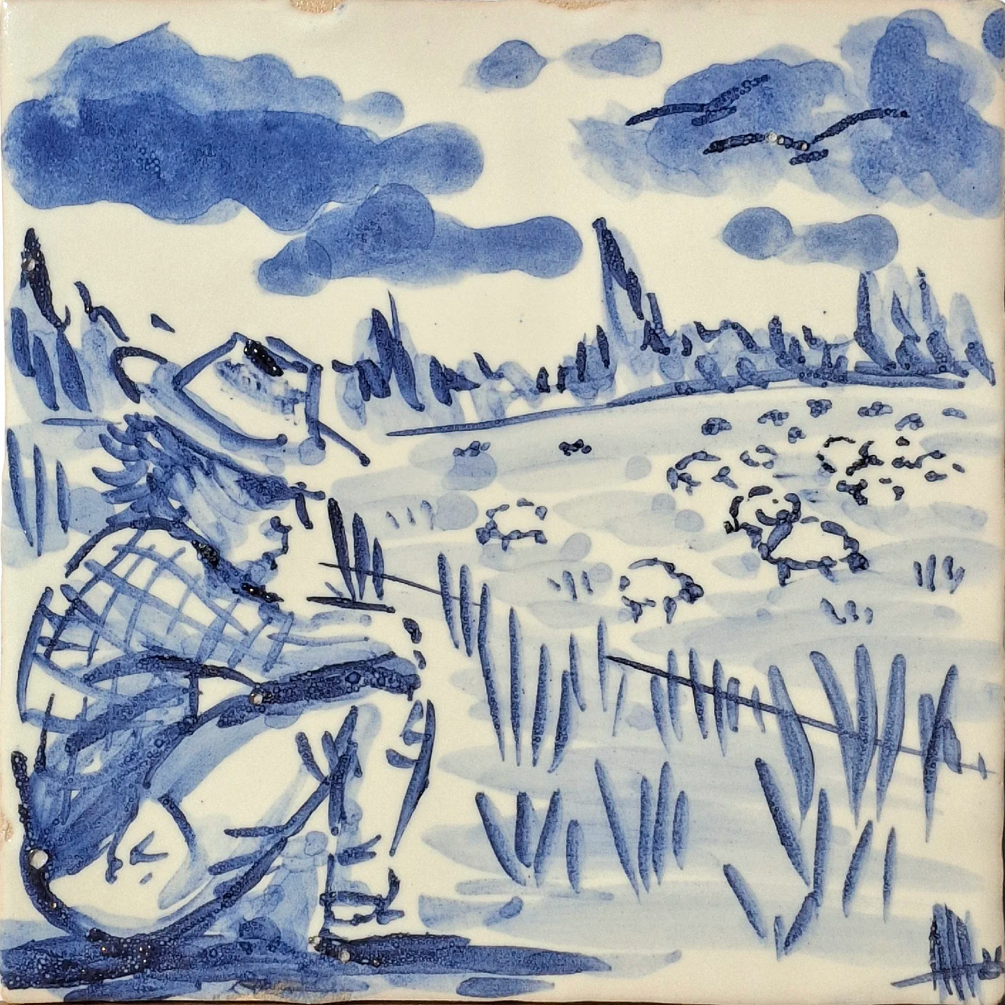 Landscape with shepherd