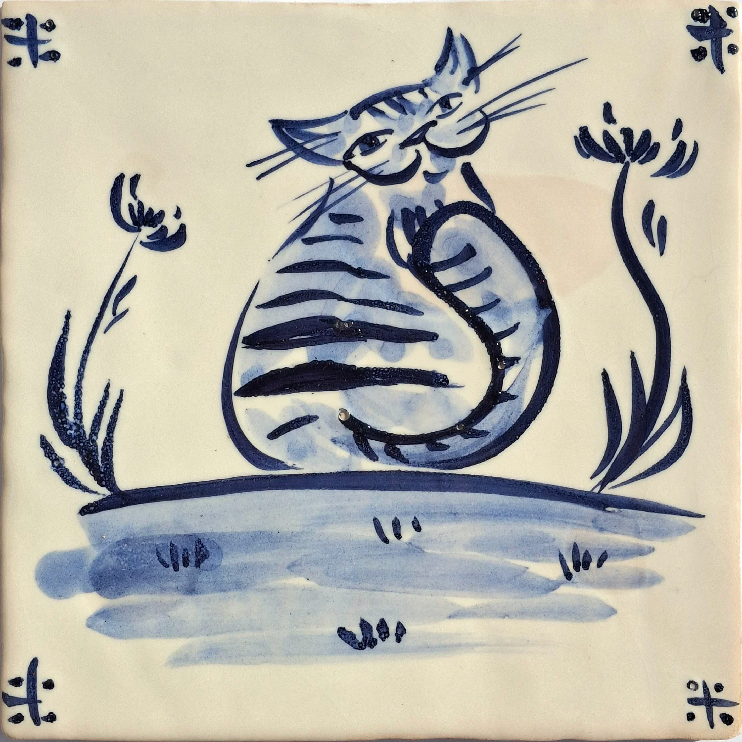Cat smiling